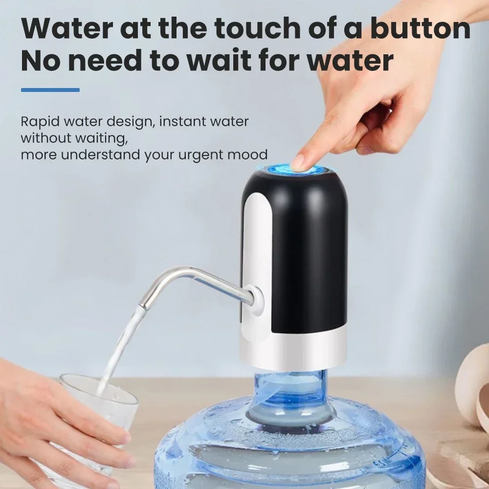 1/2PCS Electric Water Dispenser Pump Automatic Water Bottle Pump USB Charging One Click Auto Switch Drink spigot water pump water dispenser water bottle pump beverage dispenser water dispenser pump