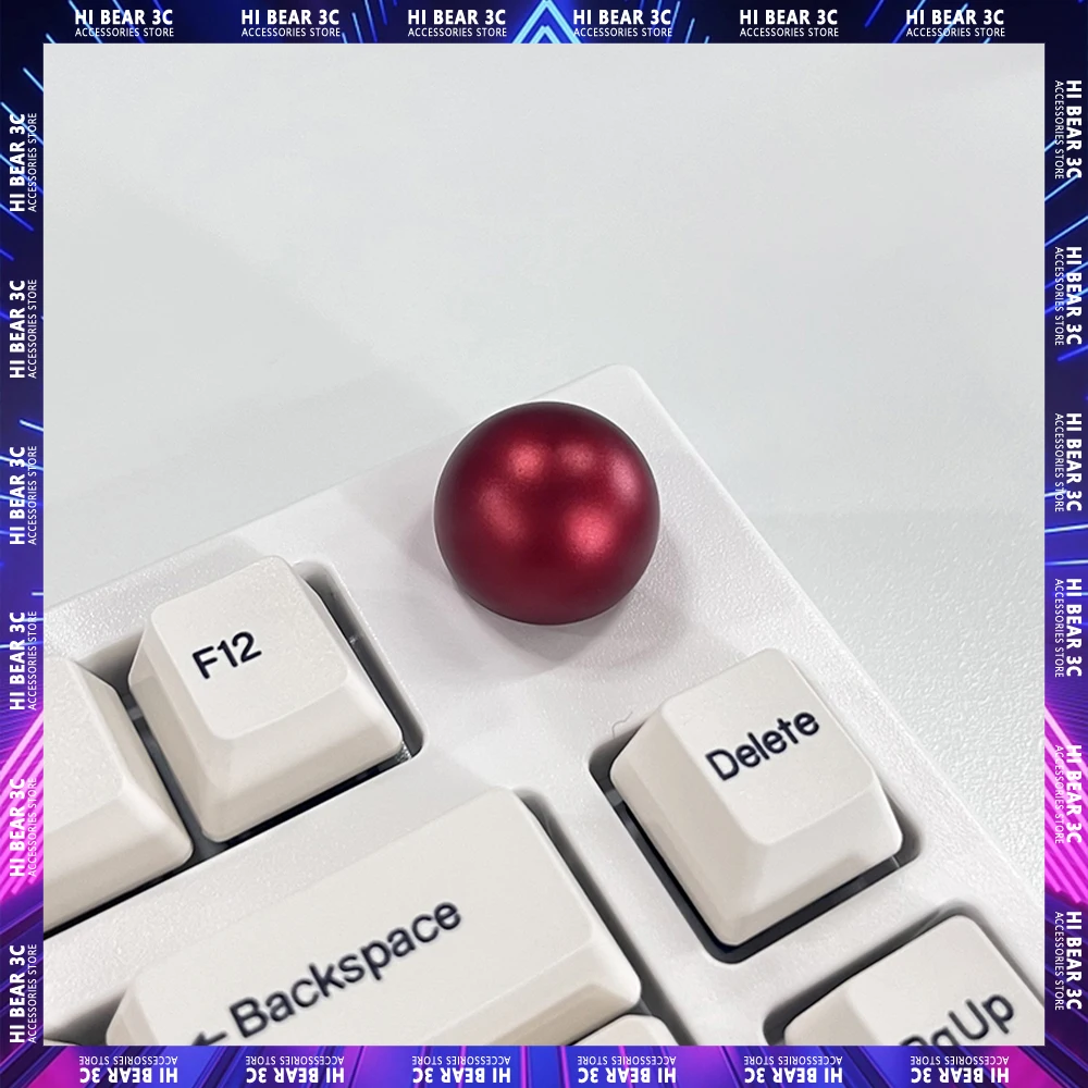 KnobsForKeydousNj80MechanicalKeyboardRoundRedBlueSilverBlack