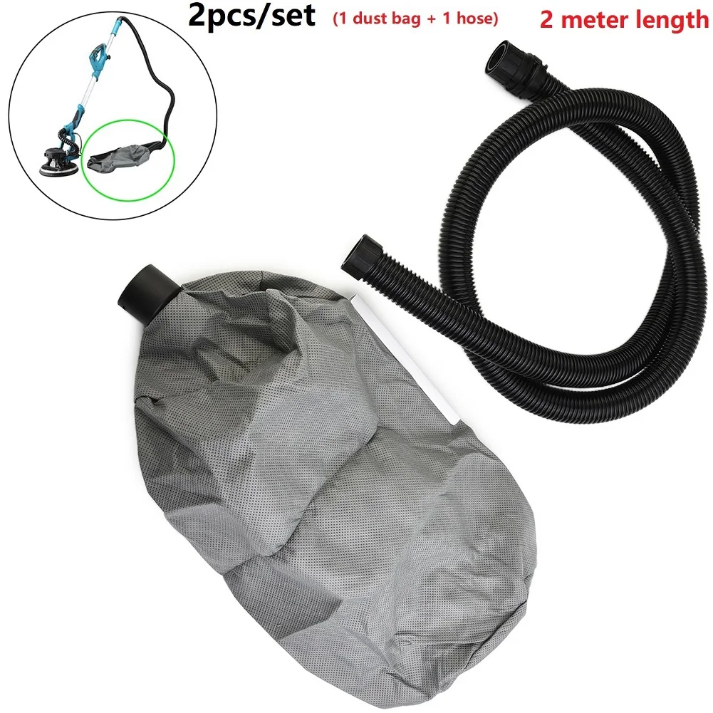 Vacuum Bag With 2M Hose For Wall Sanding Machine Grinder Self Priming Sandpaper Dust Collector Household Vacuum Cleaner Parts