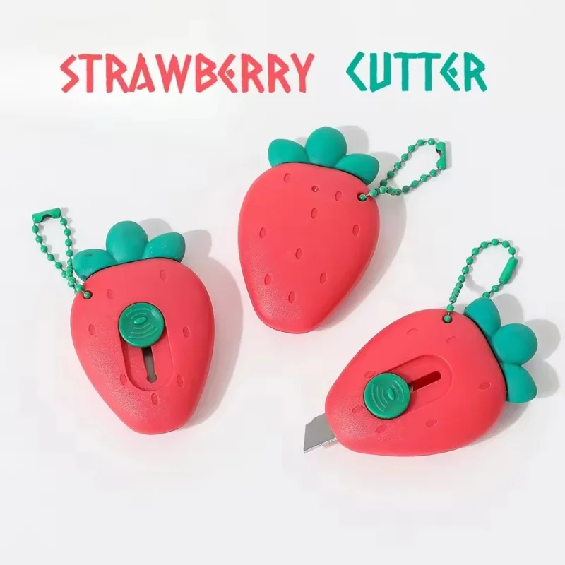 1pc 미니 과일 모양의 아트 나이프 휴대용 종이 절단 칼 DIY 수제 칼 학생 문구 칼