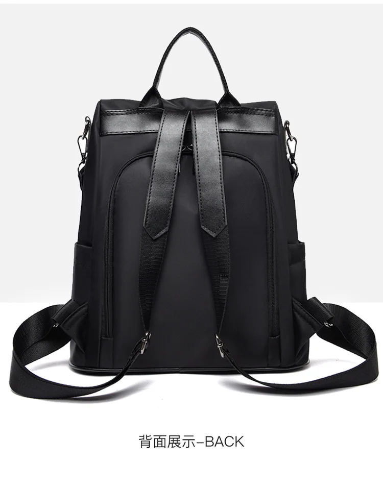 2021 New Backpacks for women Waterproof Anti-theft Oxford Cloth School Bags Simple College Wind Bags Hair Ball Pendant GE11