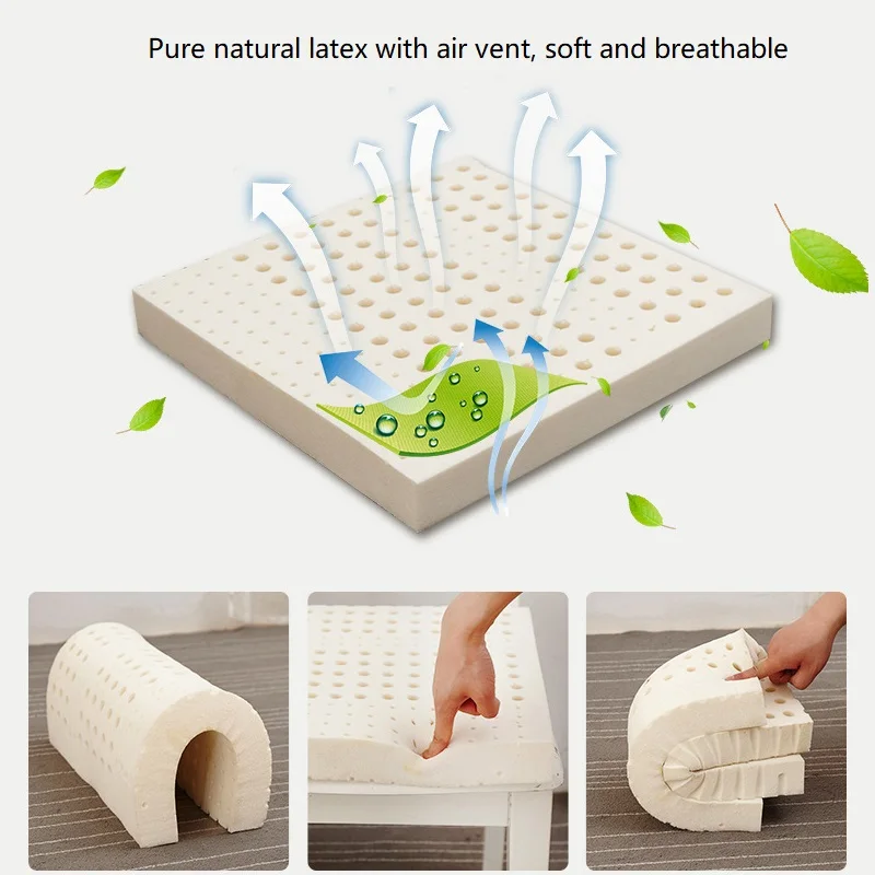 Chair Cushion 70D Natural Latex Hemorrhoid Sitting Cushion Sedentary Artifact Student Ass Cushion Dining Chair Floor bench 4