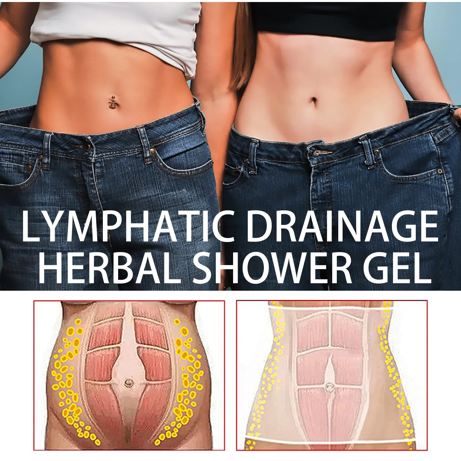 Slimming Shower Gel Mite Removal Anti Cellulite Improve Lymphatic Swelling Tightening Skin Fat Burning Deep Cleansing Shower Gel