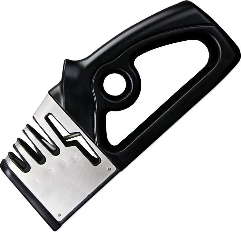 AIGUISEUR,2Affûteur de couteaux professionnel en 3 étapes, pierre à aiguiser de cuisine