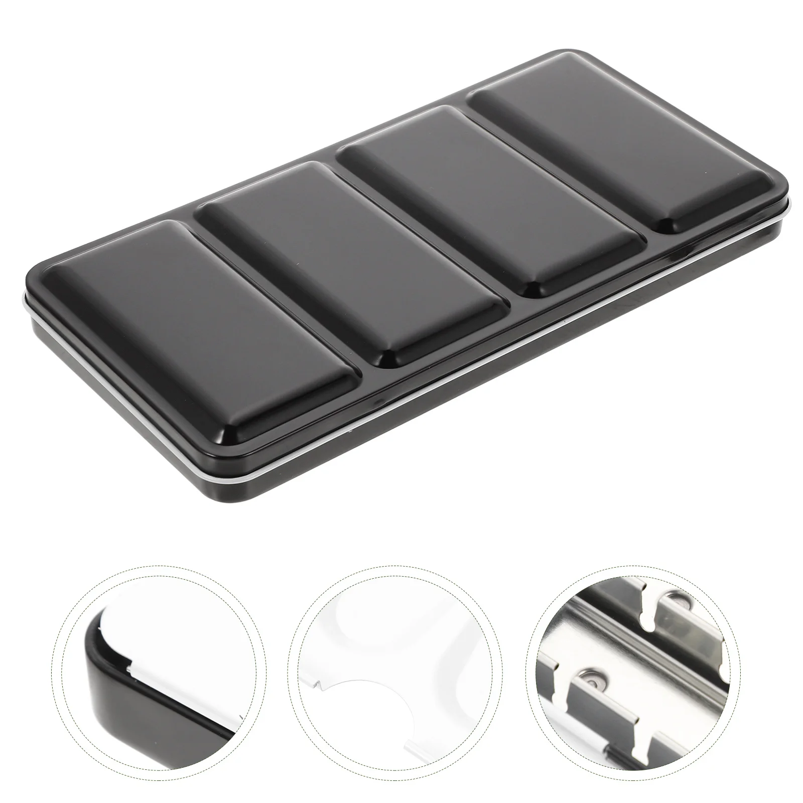 

Empty Iron Box Watercolor Solid Pigment Subpackage Storage Box Paint Case (Iron Box for 48 Colors Pigment)