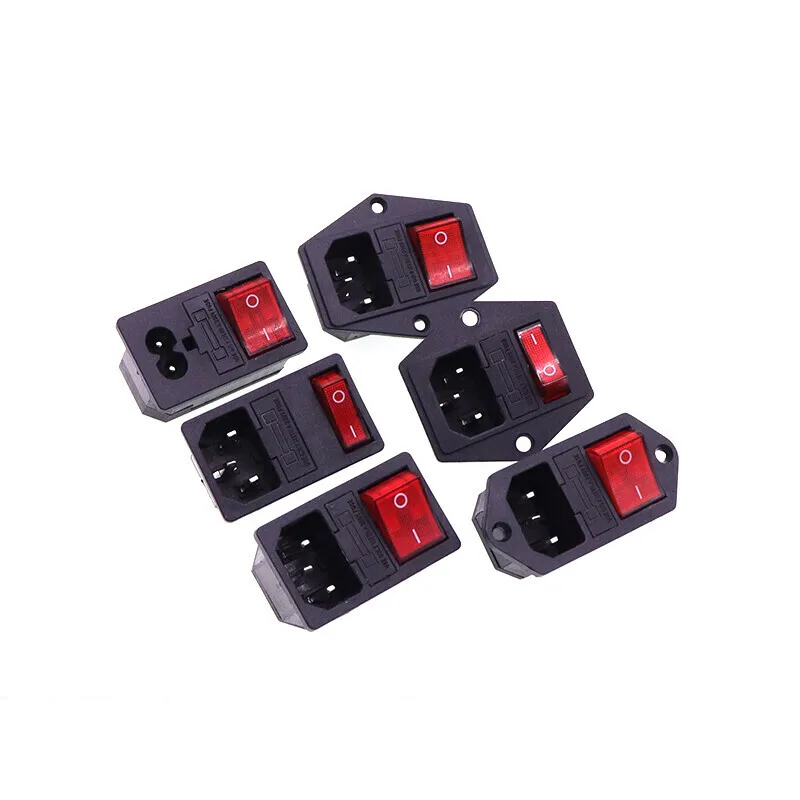 Simple Integrated All Copper CharaCter Socket+light Switch+fuSed Three In One AC Power Socket