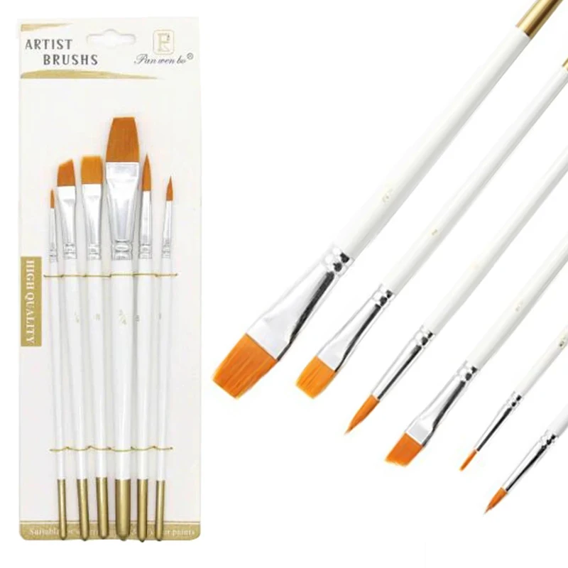 Paint Brush 1000Pcs Watercolor Small Paint Brushes Nylon Hair Artist  Brushes For Oil Watercolor Body Face Nail Craft Art - AliExpress