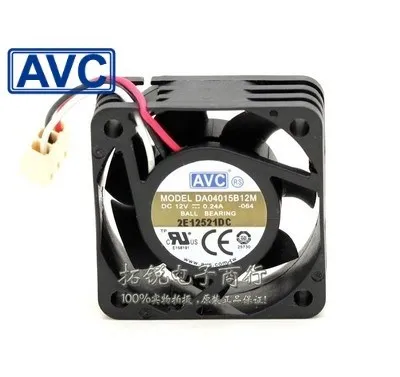 

New DA04015B12M 4015 12V 0.26A 4CM 40mm speed Super durable double-ball bearing cooling fan 40*40*15mm for AVC