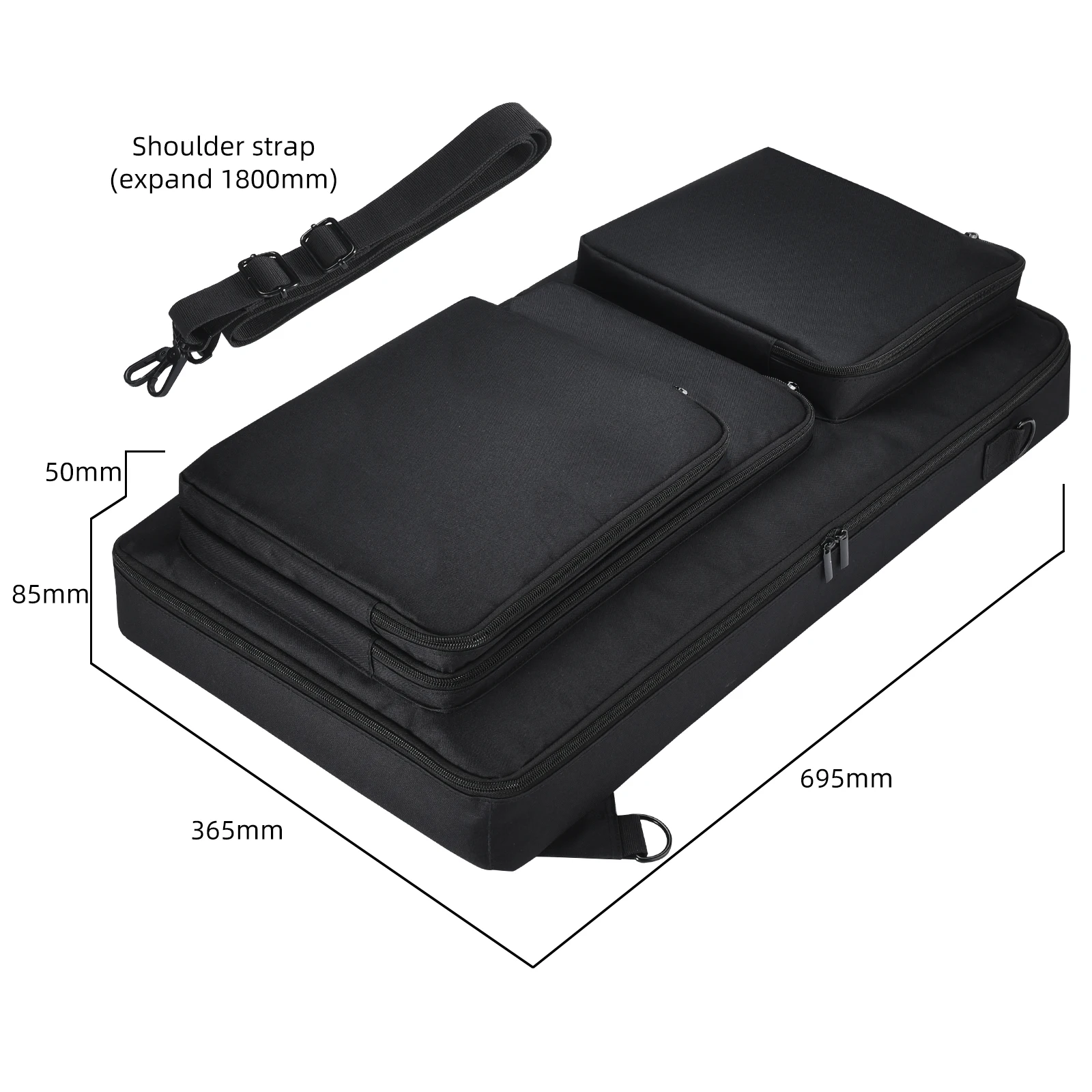 Travelling Case Shock-Proof Carrying Case Bag Anti-Scratch Adjustable Shoulder Strap for Pioneer DDJ-FLX6 DDJ-SX DDJ-SX2 DDJ-SX3