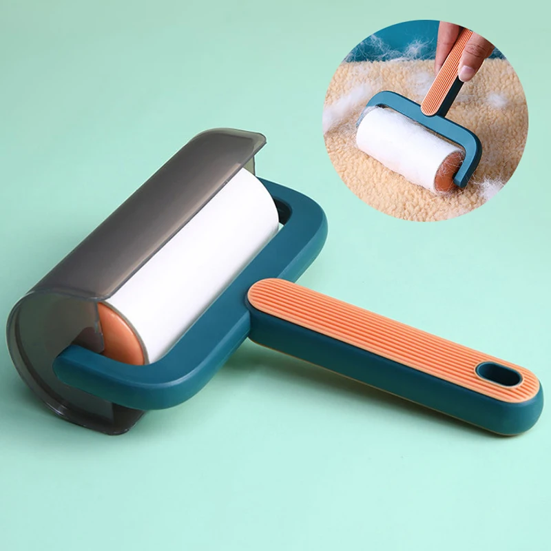 Washable Clothes Hair Sticky Roller Reusable Portable Home Clean Pet Hair Remover Carpet Bed Sofa Dust Collector