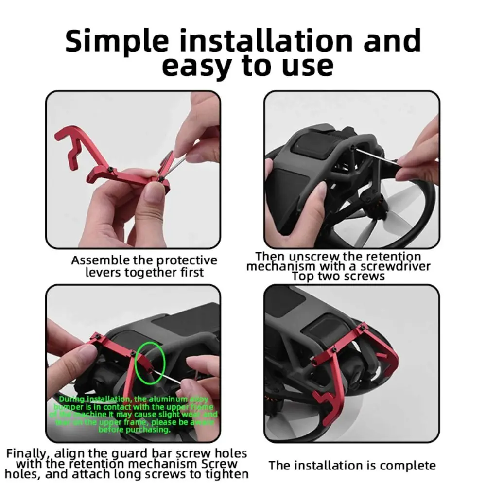 Drone Anti-collision Protective Gimbal Bumper Aluminum Alloy Protector Camera Guard Bar For DJI Avata