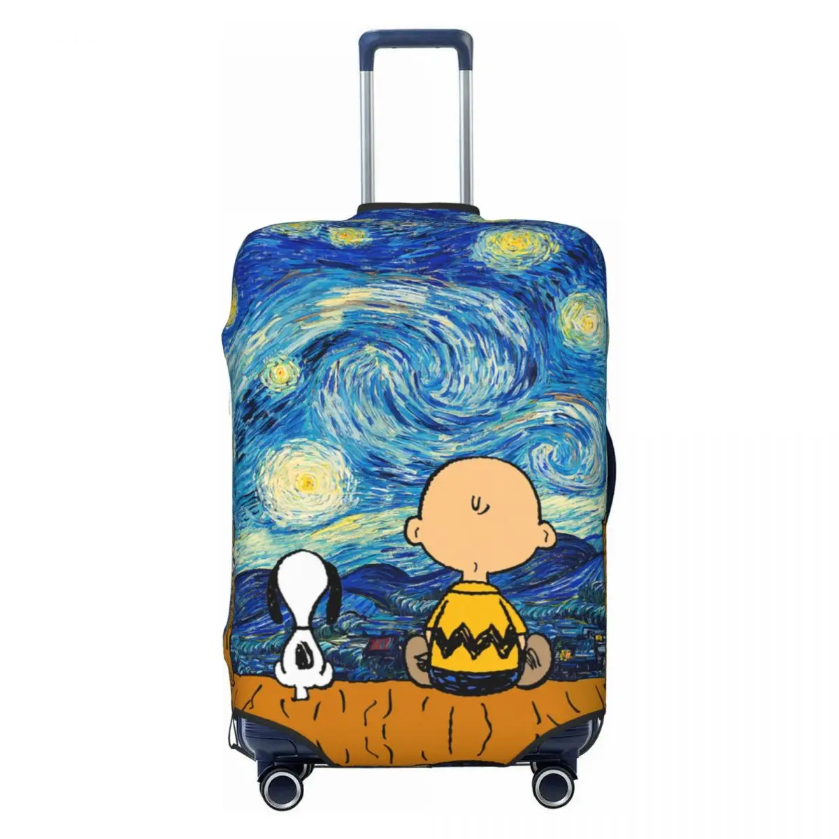 Luggage Cover Cute Cartoon Snoopy Elastic Travel Suitcase Protective Fits 18-32 Inch