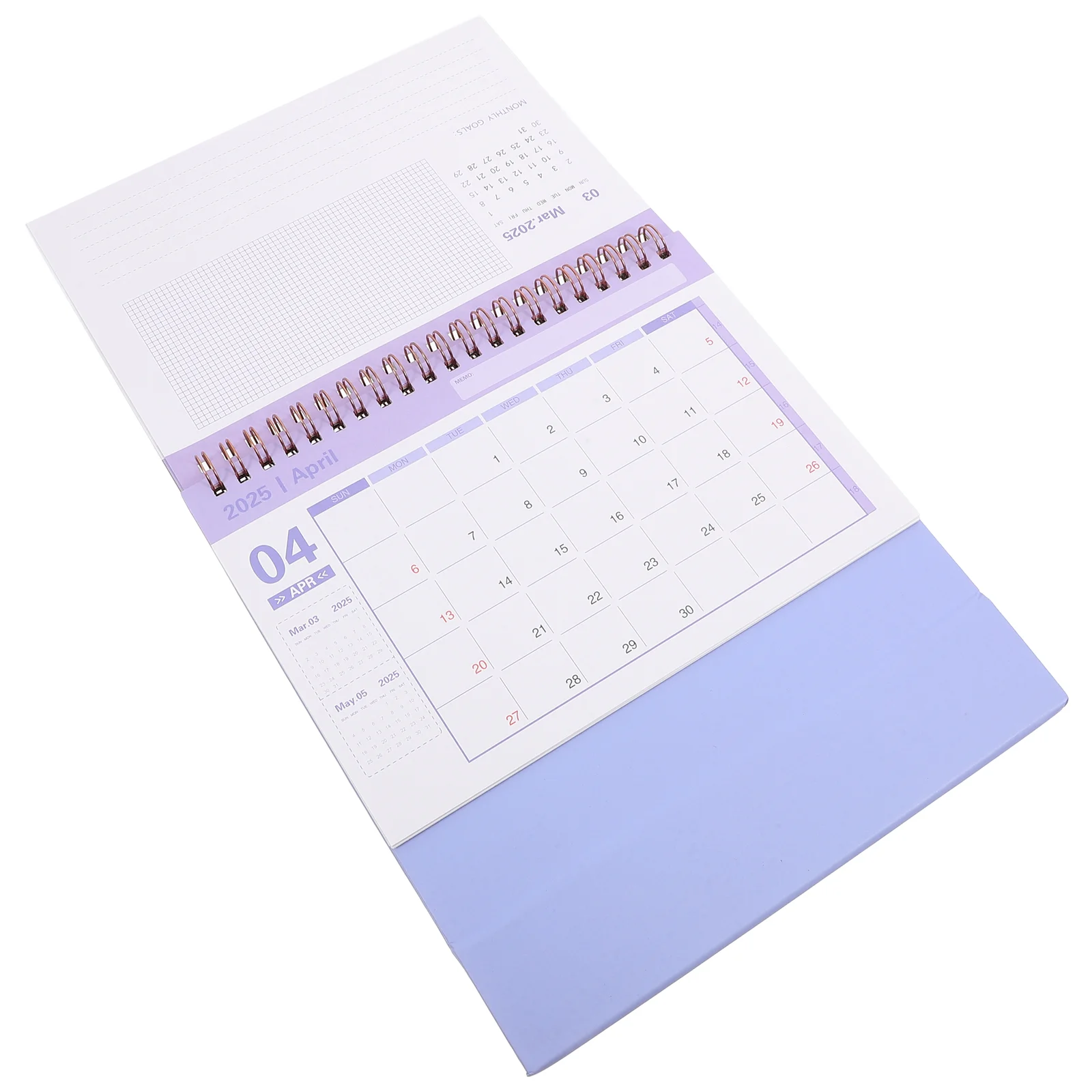 Small Desk Calendar Monthly 2025 Daily Use Mini Home Supplies Decorate Table Standing Paper