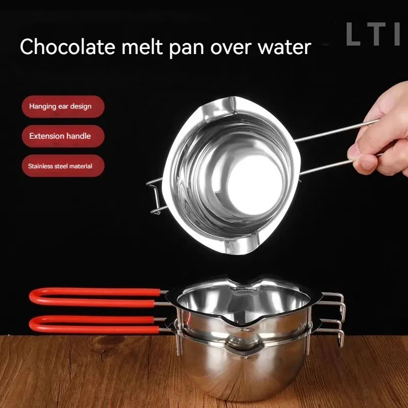 Wholesale Bakeware Wax Candle Candy Melts Chocolate Double Boiler Metal Stainless Steel Chocolate Warmer Melting Bowl - 4