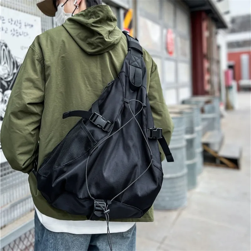Outdoor Techwear Hip Hop Sport Motorcycle Crossbody Bag Large