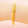 Lucky 24K Gold Plated Charm Big& Small Beads Bracelet For Women Girls Fashion Pure Gold Color Ball Link Chain Bracelet Jewelry 3