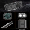 Rugged Mobile Phone M6000 GSM 2G Network 4 SIM Cards Magic Voice 3.5mm Jack 2.4'' Display Big Keyboard Cellphone For Elderly 2