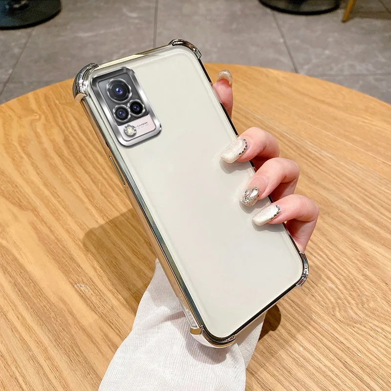 Clear Electroplate Shockproof Phone Case - Enhanced Protection Cover