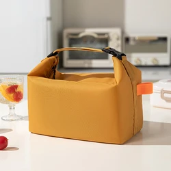 Enhanced Insulated Lunch Tote - Reusable, Leakproof, Portable, Large Capacity for School, Office, and Travel (Orange)