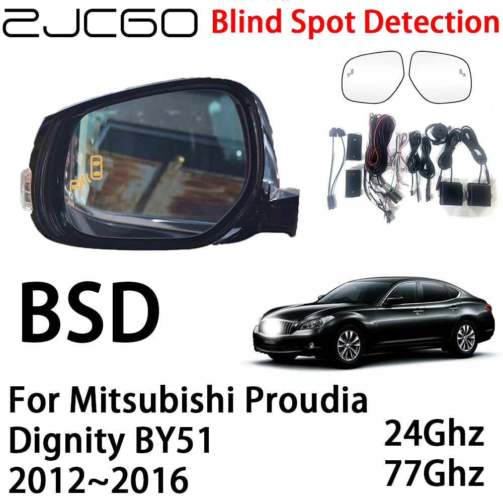 

ZJCGO Car BSD Radar Warning System Blind Spot Detection Safety Driving Alert for Mitsubishi Proudia Dignity BY51 2012~2016