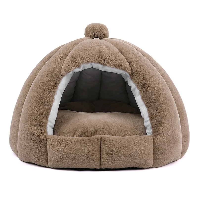 

New Cat Bed Cat House Pet Bed Domed Soft Cat Bed Cushion Mat Sleeping Bed Four Seasons Protection Warm Resting Room