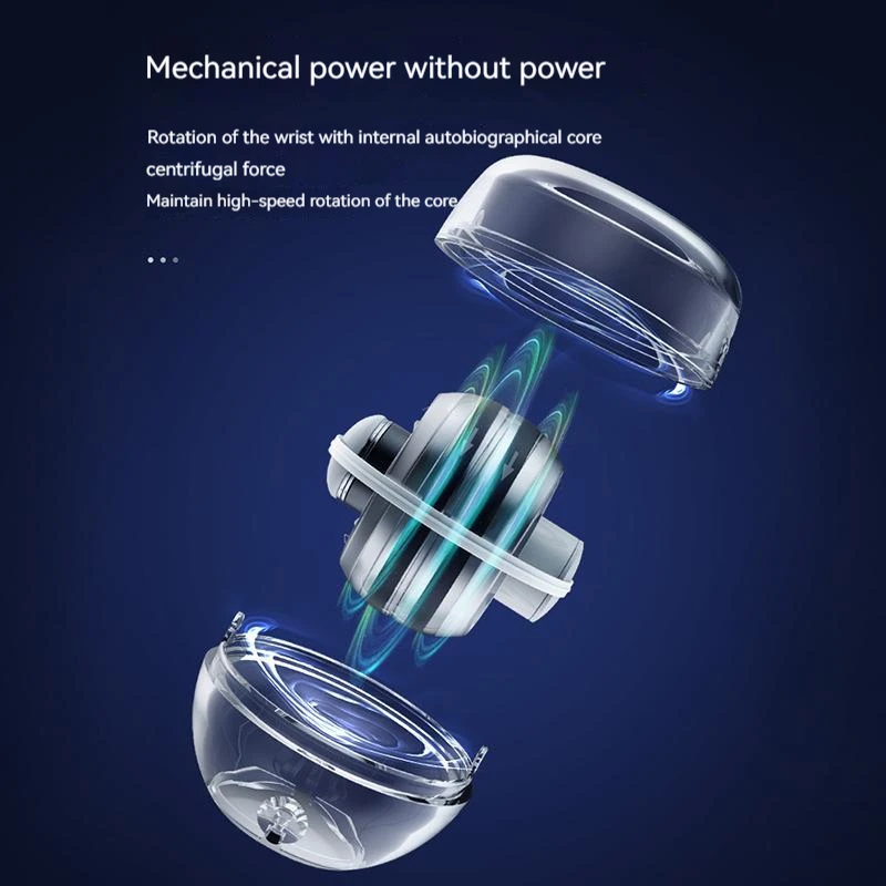 LED Power Wrist Ball Gyro Gyroscope Powerball Autostart Range Gyro Ball  Arm Hand Muscle Force Forearm Trainer Fitness Equipment