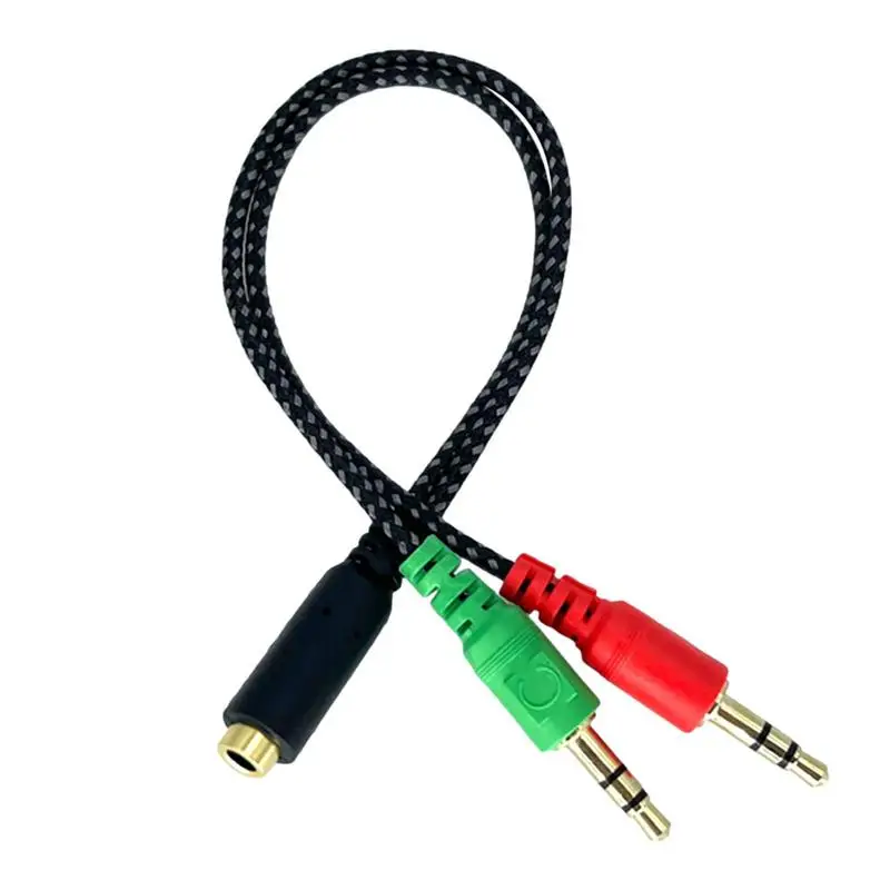 

Audio Splitter Universal And Portable Microphone Splitter Microphone Splitter With Clear Call Effect Headphone Mic Splitter For