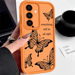 Vlinder Schokbestendige Zachte Siliconen Telefoonhoes Cover