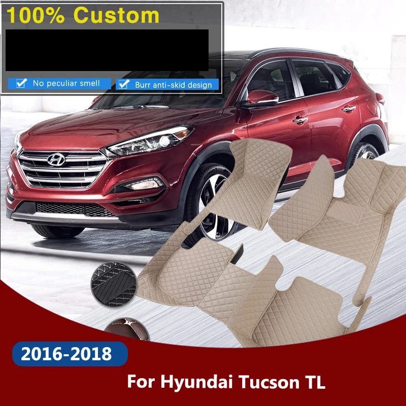 CarFloorMatsForHyundaiTucsonTL201620172018CarpetsMat