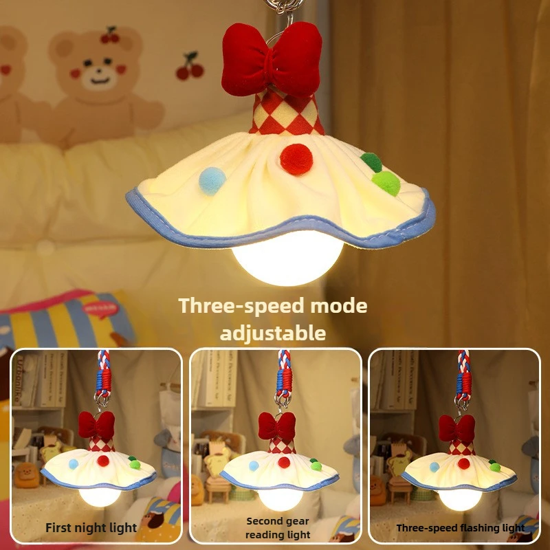 야간 조명 침실 머리맡 분위기 조명 충전식 전구 기숙사 침실 장식 매달려 잠자는 샹들리에 선물