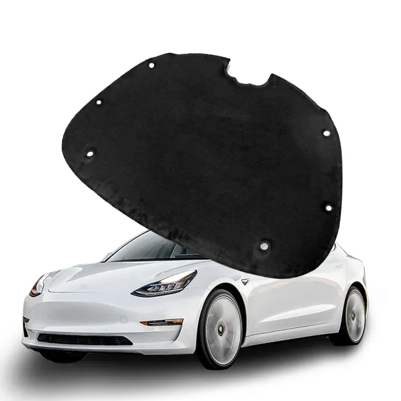 

For Tesla Model 3 2017-2021 Car Front Trunk Soundproof Cotton Sound Insulation Cover Shock Plate Hood Protective Pad