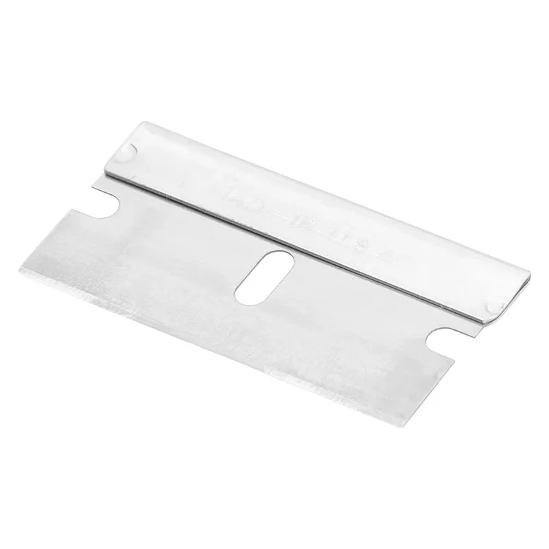 Razor Blade Scraper 50pcs 100pcs Metal Glass Glue Cleaner Remover Knife Replacement Carbon Steel Blade Car Tinting Tool