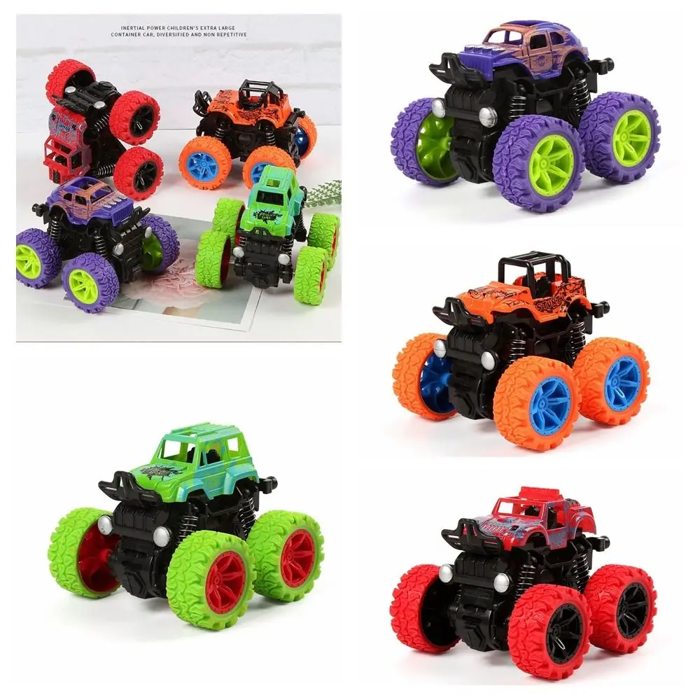 Friction Power Truck SUV Four-wheel Drive Off-road Vehicle Stunt Dump Inertia Car Toy Dinosaur Children Boys Girls Gifts