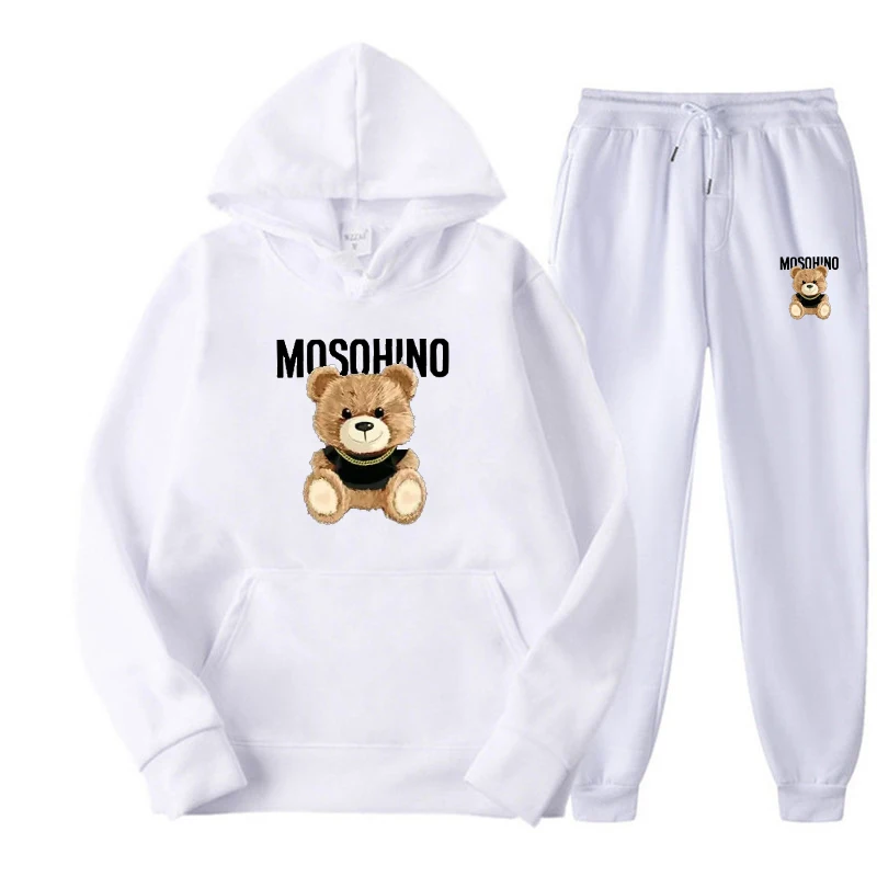 New Autumn Winter Woman Tracksuit Hoodies+Sweatpants 2-Piece Fashion Causal Jogging sweatshirt Clothes Pullover Fleece Pant Sets