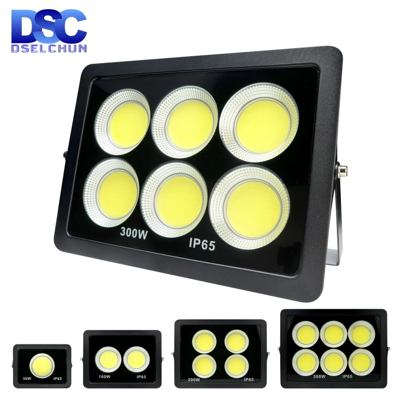 LED Flood Light 300W 200W 100W 50W Outdoor Lighting COB Floodlight 220V Spotlight IP65 Modern Waterproof Outdoor Led Garden Lamp