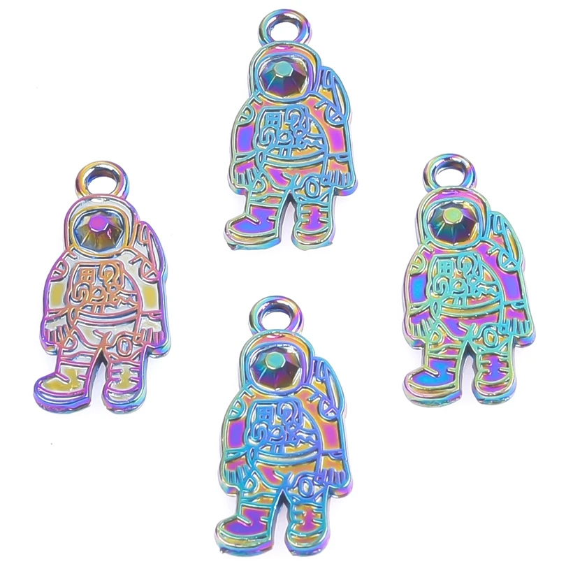 

15pcs/Lot Cosmonaut Cosmos Spaceman Charm Astronaut Alien Spacesuit Pendants For DIY Handmade Necklace Bracelet Jewelry Material