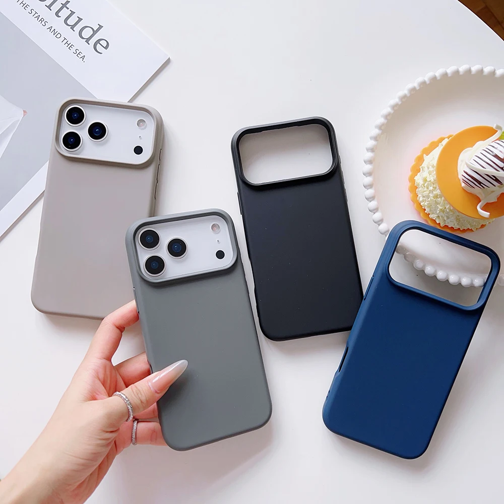 Matte Candy Color Liquid Silicone Shockproof Phone Case with Skin-Feel Texture