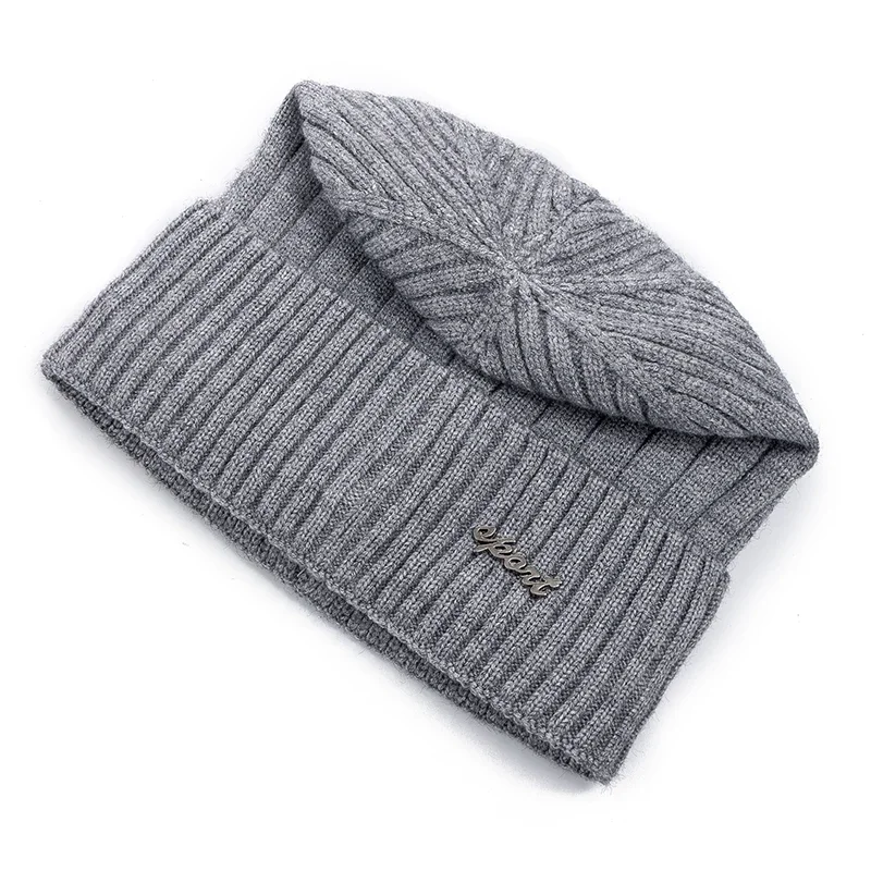 Unisex Winter Hat Plush Fleece Warm Cap Straight Design Soft Beanie Hat For Men Women Outdoor Thicken Ski Sports Knitted Hat