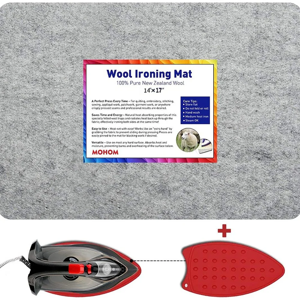 13 5 17 Inch Wool Ironing Mat for Quilting New Zealand Wool Pressing Pad Iron The