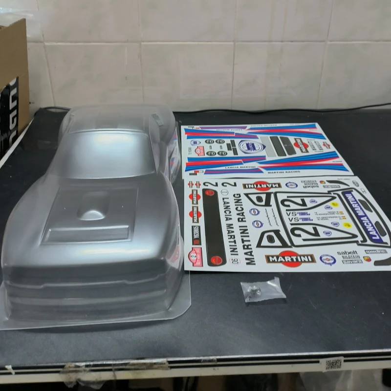 Tc037 1/10 Lancia 037 Rally Car Clear Lexan Body Shell, Larghezza 190Mm, 257Mm Drift R/C Chassis Tamiya Tt01 Tt02