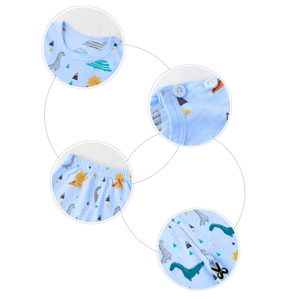 Sets for Children Loungewear Long Sleeve Pajamas for Children Cute Deisgn Lightweight and Comfortable Fabric Sleepwear Outfit 4
