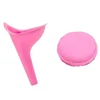 Reusable Silicone Funnel Set 1PC Pink/Purple Silicone Stand Up Pee Funnel with Random Color Storage Box Travel Camping Hotel ZYF 3