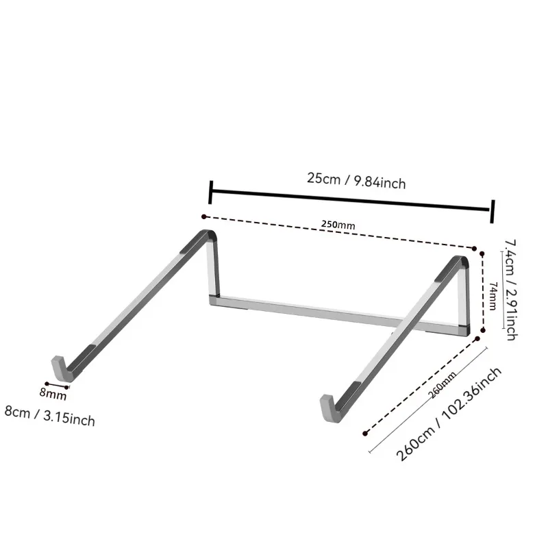 Laptop stand folding adjustable aluminum computer Pc tablet stand notebook holder heat dissipation