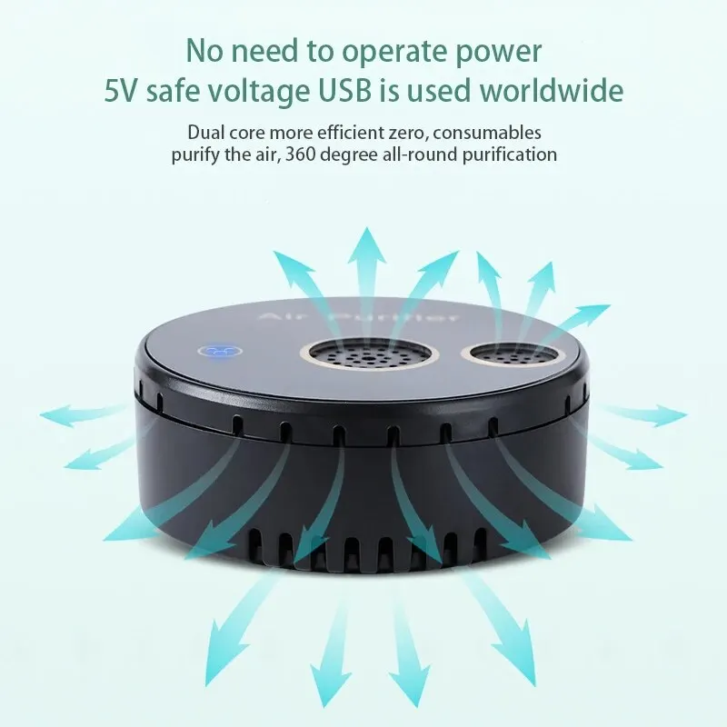 Homefish HD-2401 Car Air Purifier Formaldehyde Dust Removal Negative Ion Removal Formaldehyde And Odor for Home,air purifier