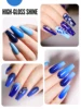 YOKEFELLOW Gel Nail Polish Set 6PCS 10ml Royal Blue Rich Pigment Soak Off Low Odor Long-Wear Gel Varnish Professional Manicure 2