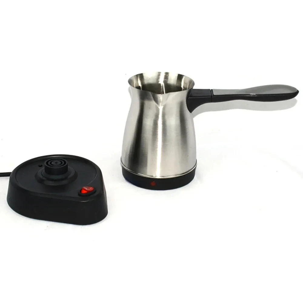 New 220V 5 Cup Turkish Greek Coffee Maker Stainless Steel Machine Moka Pot Stainless Steel Domestic Coffee Machine