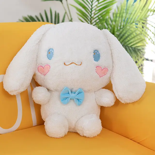  Sanrio Kawaii Cinnamoroll Dog Plush Toys Pillow Stuffed Animal Comfort Soft Dolls Kids Cartoon Anime Toy Birthday Gift