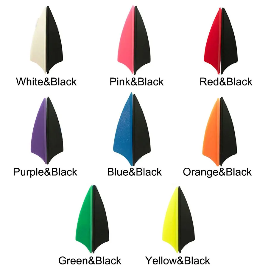 

36pcs Archery Vanes 1.75inch Plastic Feather for Carbon Arrow Shaft DIY Shooting Hunting