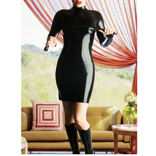 

Сексуальное женское платье из латекса, однотонное черное платье, обтягивающая сумка, размер бедер