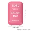 USHAS 8 Color Matte Blush Easy Coloring Embossed Blusher Palette Correct Facial Contours Blush Powder Makeup 6